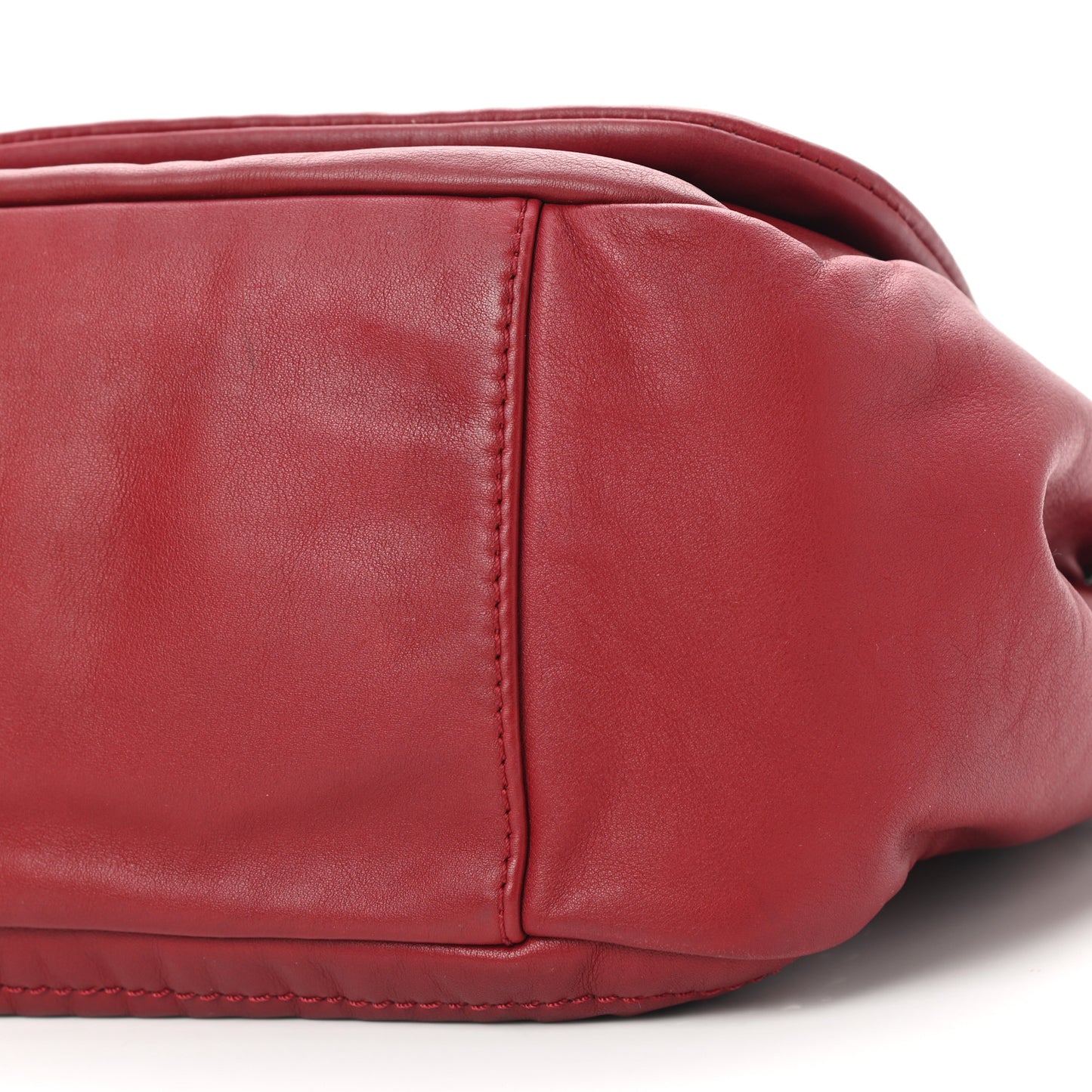 Smooth Calfskin Luxe Ligne Flap Red