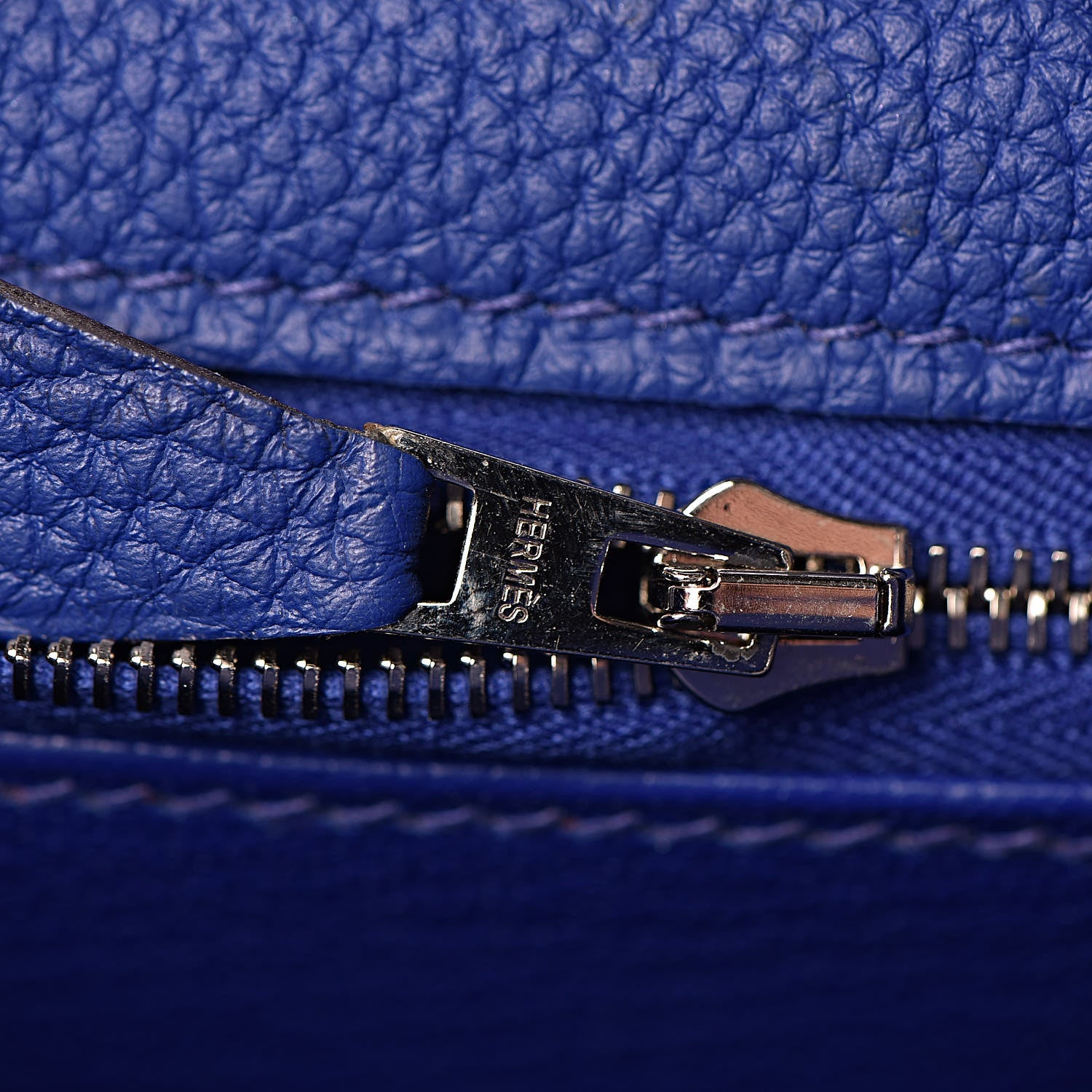 Hermes Togo Kelly Retourne 35 Bleu Electrique 28 of 42