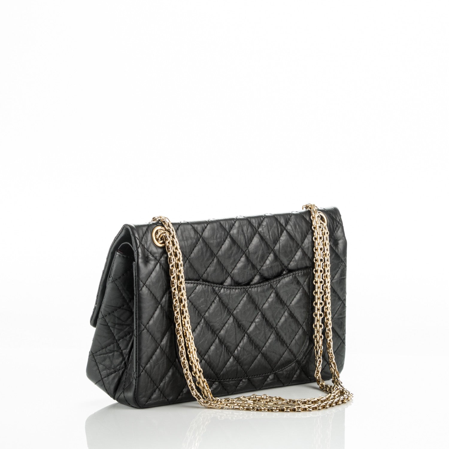 Chanel Aged Calfskin Quilted 2.55 Reissue 226 Flap Black 3 of 7