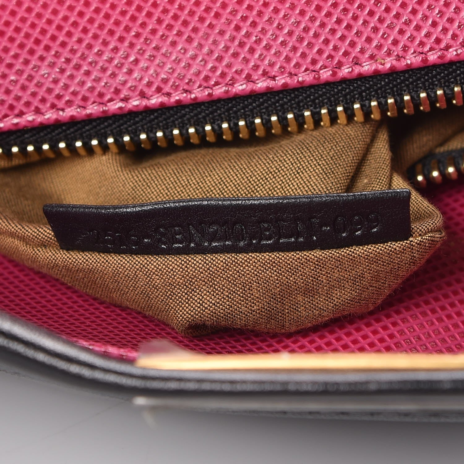 Fendi Goatskin Large Peekaboo Iconic Satchel Black Lampone 9 of 9