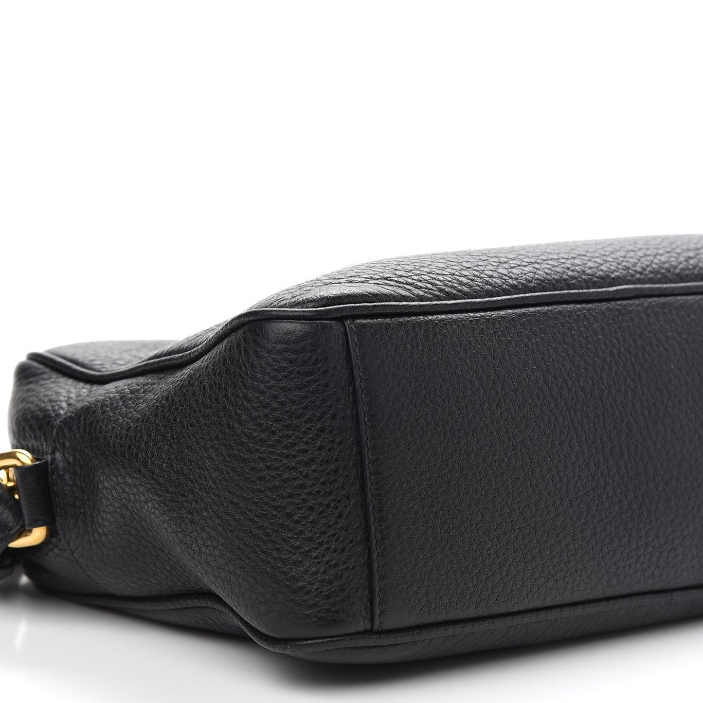 Vitello Daino Camera Crossbody Black