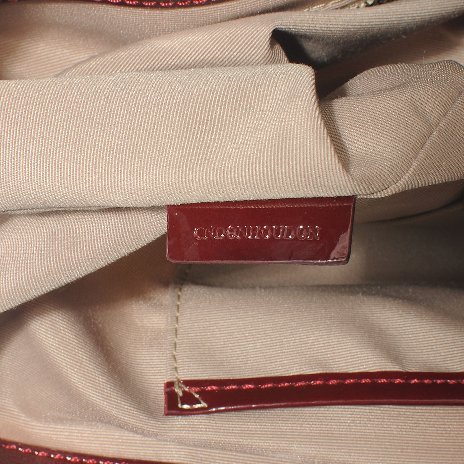 Burberry Patent Supernova Check Stars Small Nickie Tote Berry Red 8 of 8