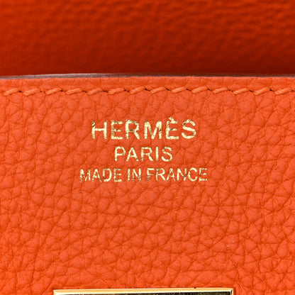 Hermes Togo Birkin 35 Orange 6 of 16