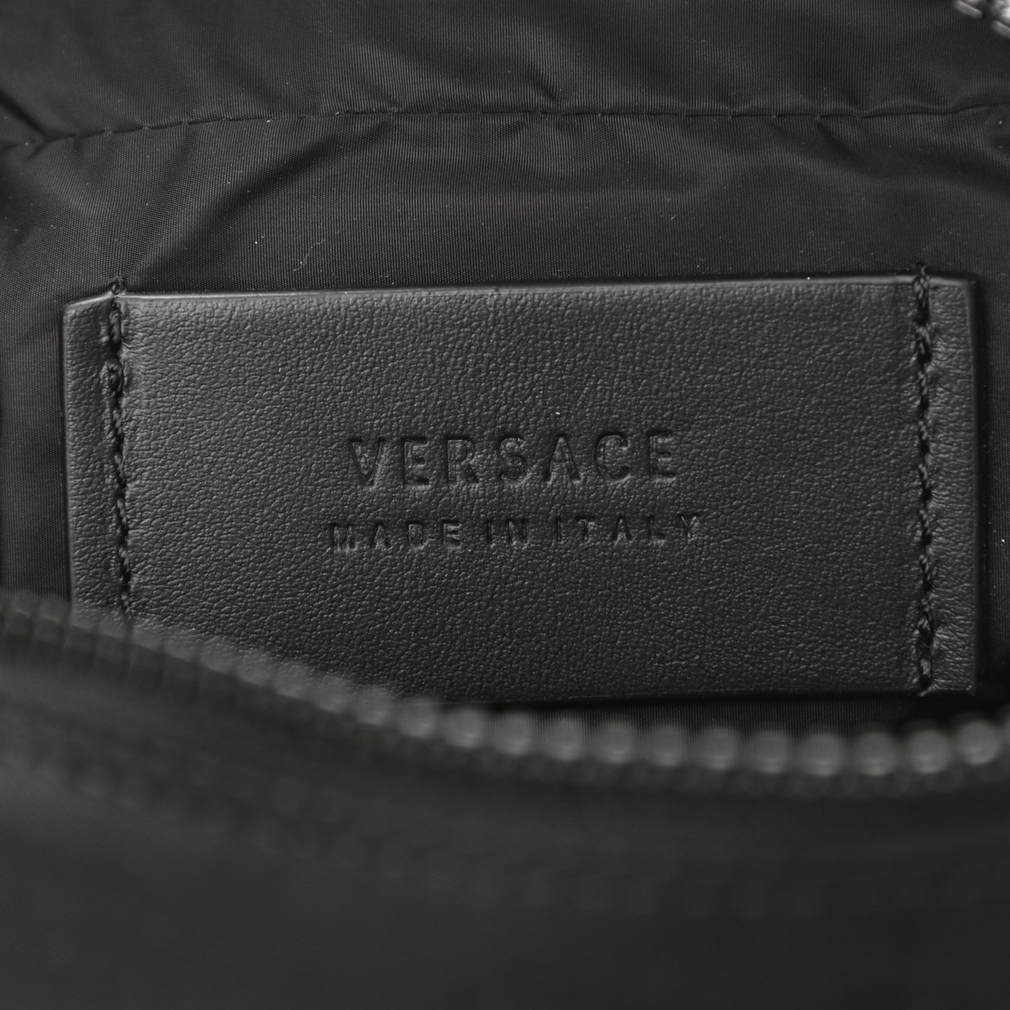 Nylon Logo Crossbody Bag Black