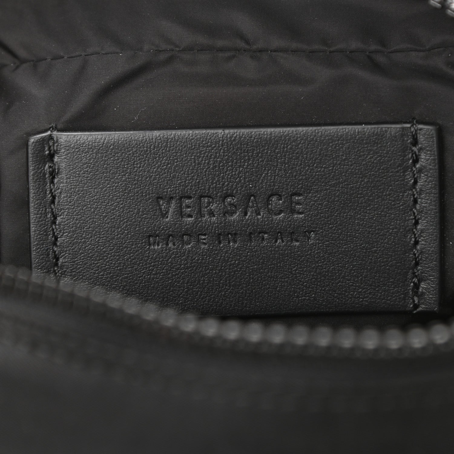 Versace Nylon Logo Crossbody Bag Black 7 of 11