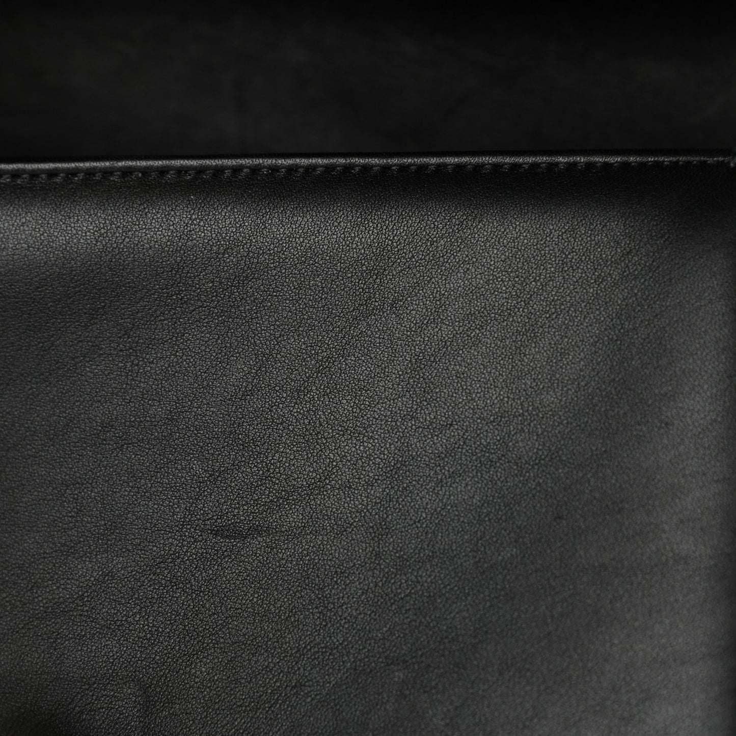 Calfskin Medium Boy Logo Top Handle Flap Black