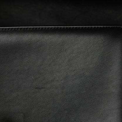 Chanel Calfskin Medium Boy Logo Top Handle Flap Black 11 of 16