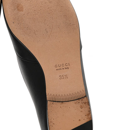 Gucci Calfskin Womens Horsebit Loafers 35.5 Black 8 of 10