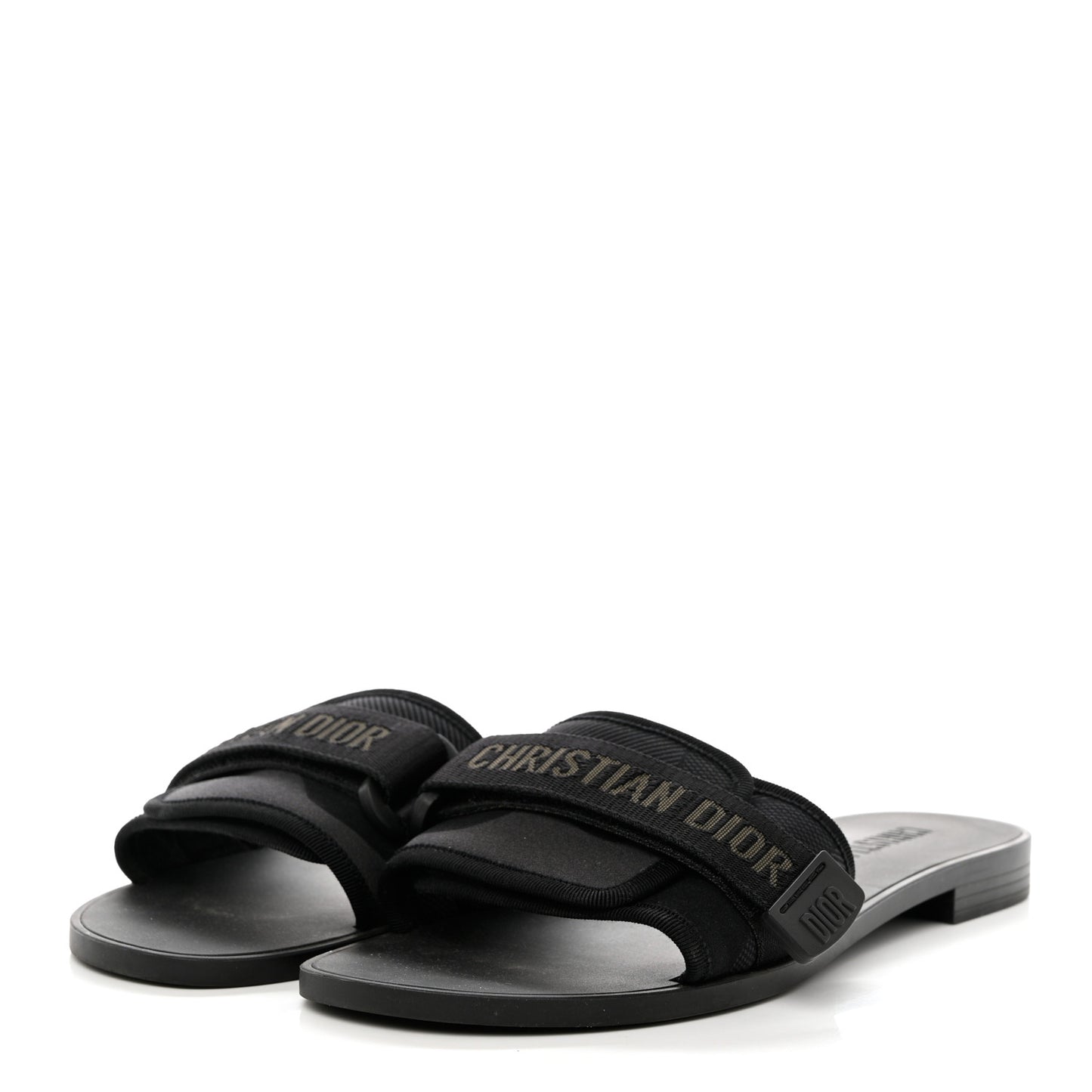 Technical Stretch Fabric Camouflage Dio(r)evolution Slide Sandals 40 Black Military