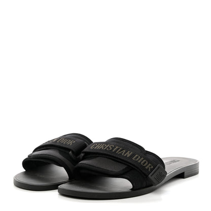 Christian Dior Technical Stretch Fabric Camouflage Dio(r)evolution Slide Sandals 40 Black Military 3 of 9
