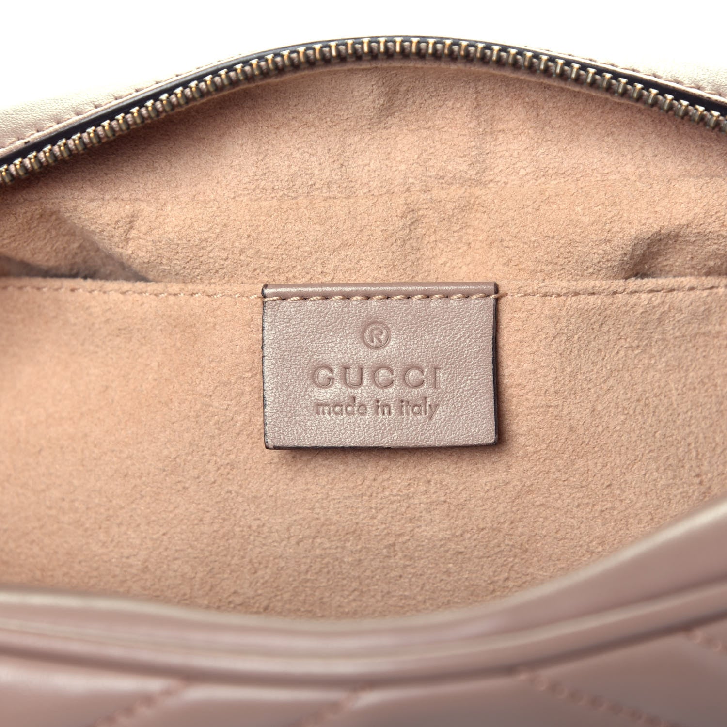 Gucci Calfskin Matelasse Small GG Marmont Chain Shoulder Bag Porcelain Rose 6 of 9