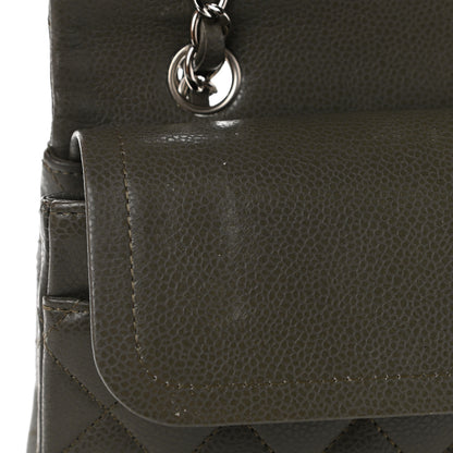 Chanel Caviar Quilted Medium Double Flap Dark Grey 13 of 13