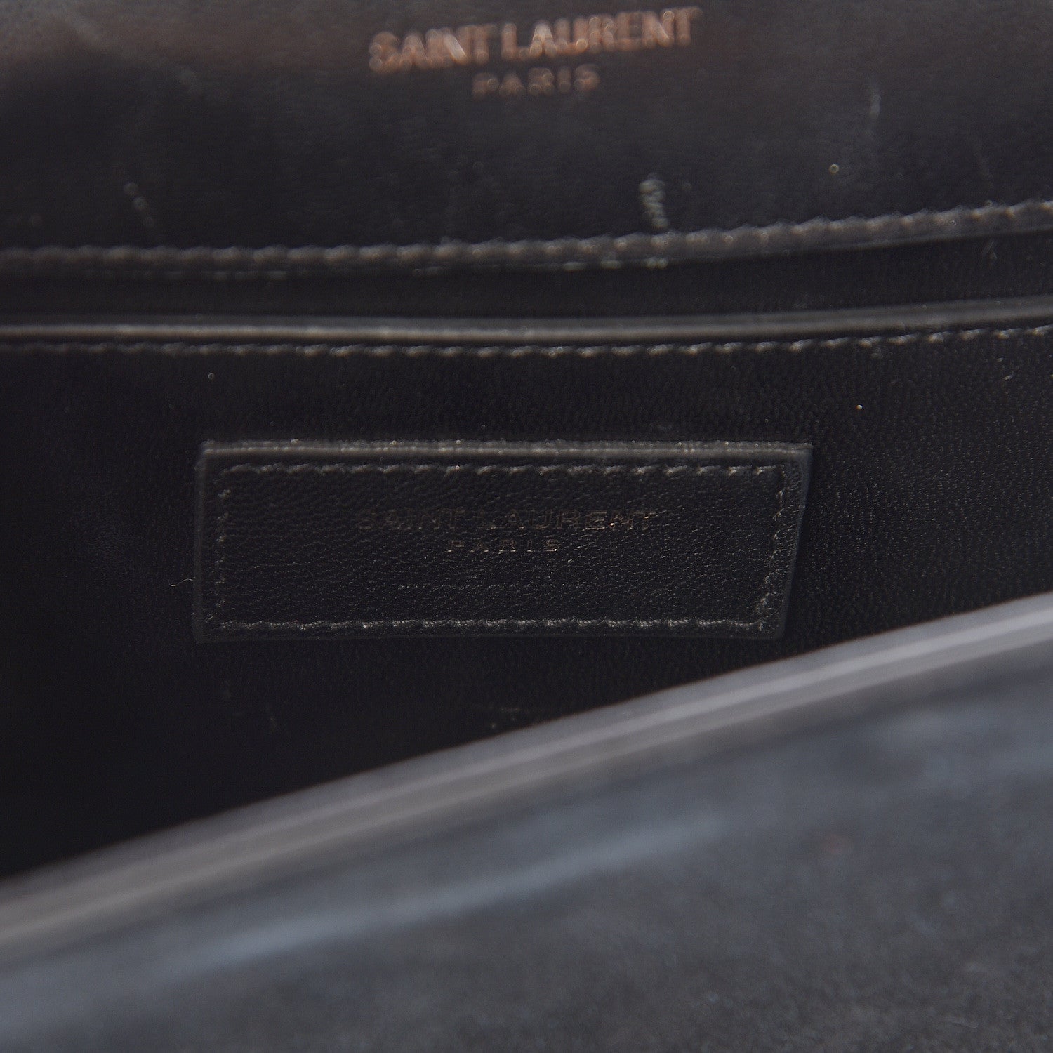 Saint Laurent Suede Small Monogram Stone Studded Kate Satchel Black Turquoise Coral 7 of 23