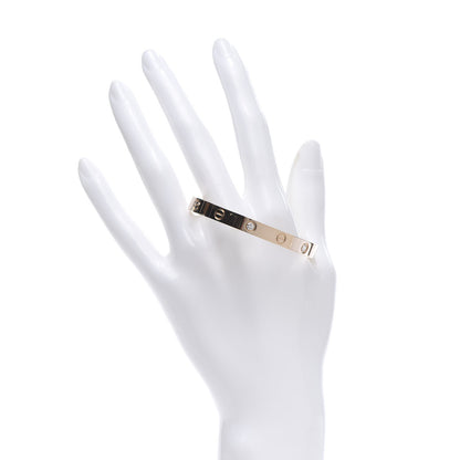 Cartier 18K Pink Gold 4 Diamond LOVE Bracelet 16 2 of 5