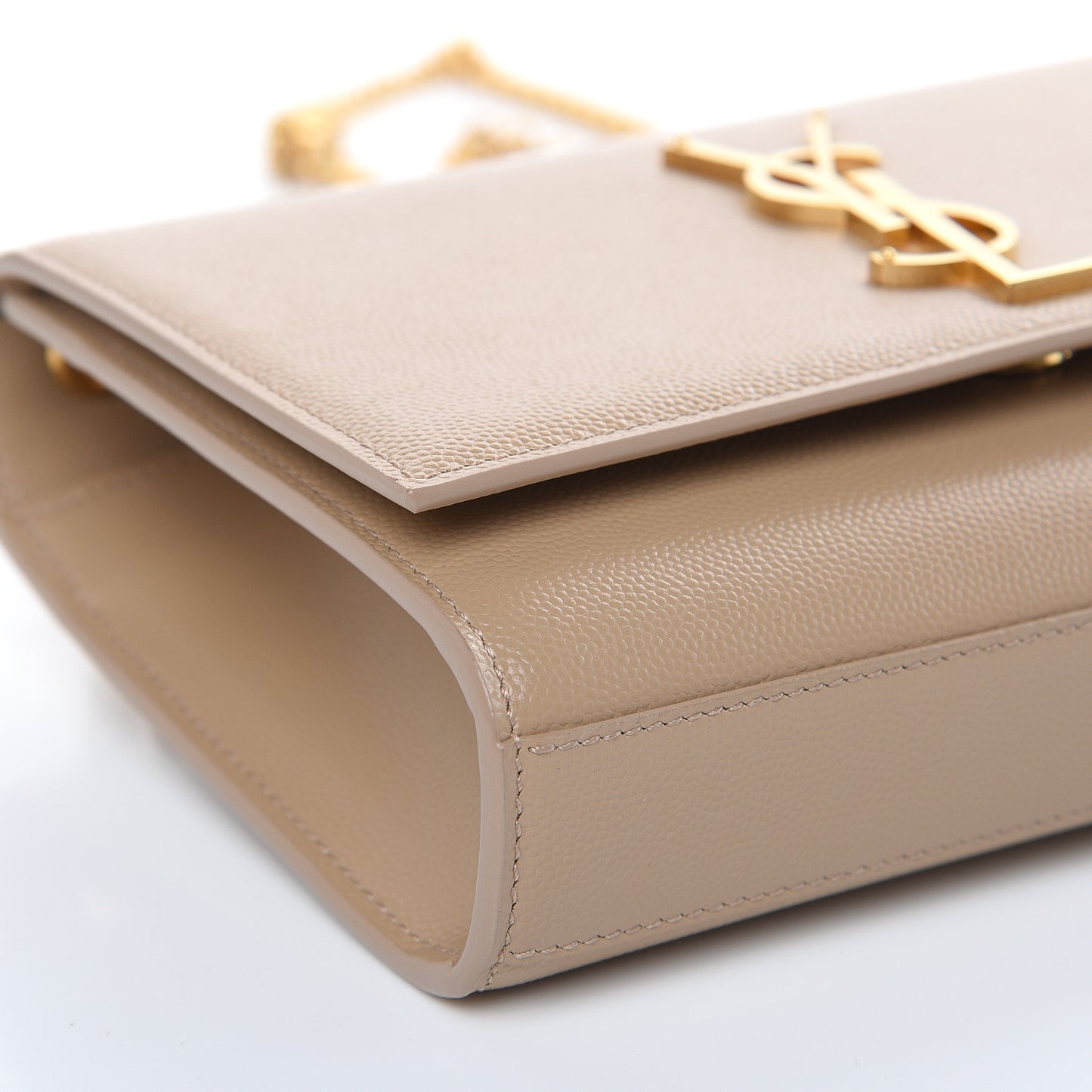 Grain De Poudre Small Monogram Kate Satchel Dark Beige