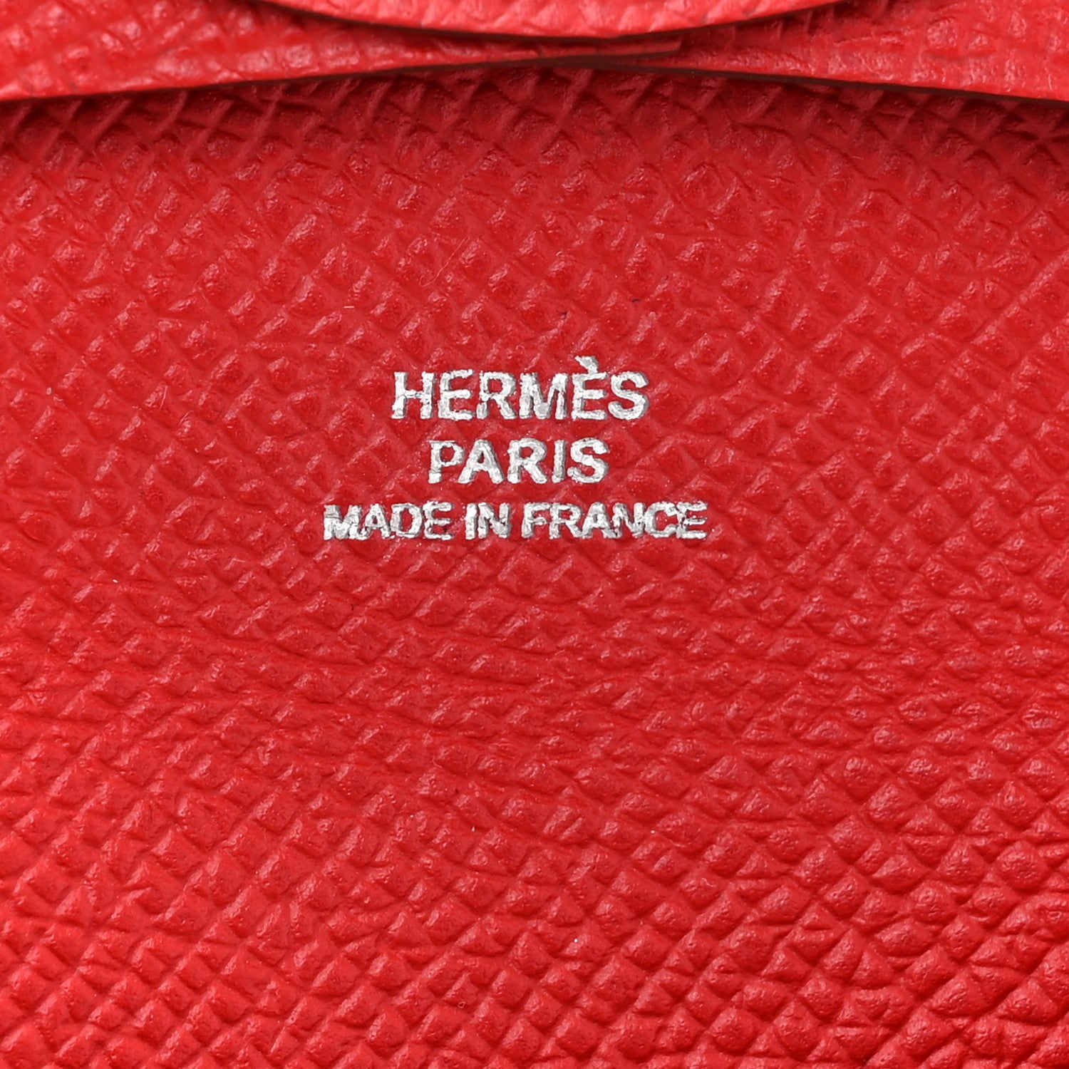 Hermes Epsom Bastia Coin Purse Rouge Casaque 6 of 11