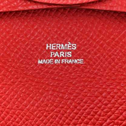 Hermes Epsom Bastia Coin Purse Rouge Casaque 6 of 11