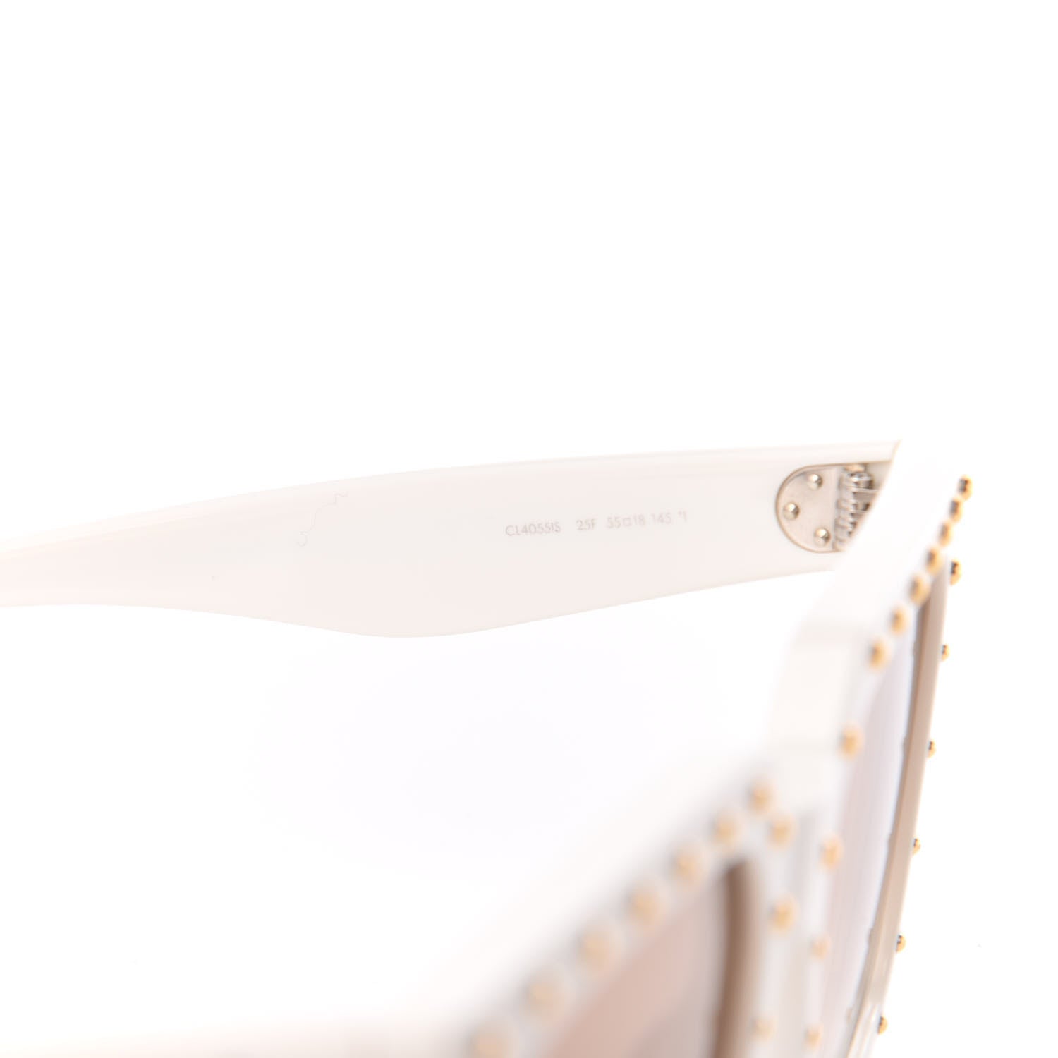 Celine Acetate Studded Square Sunglasses CL40551S White 6 of 6