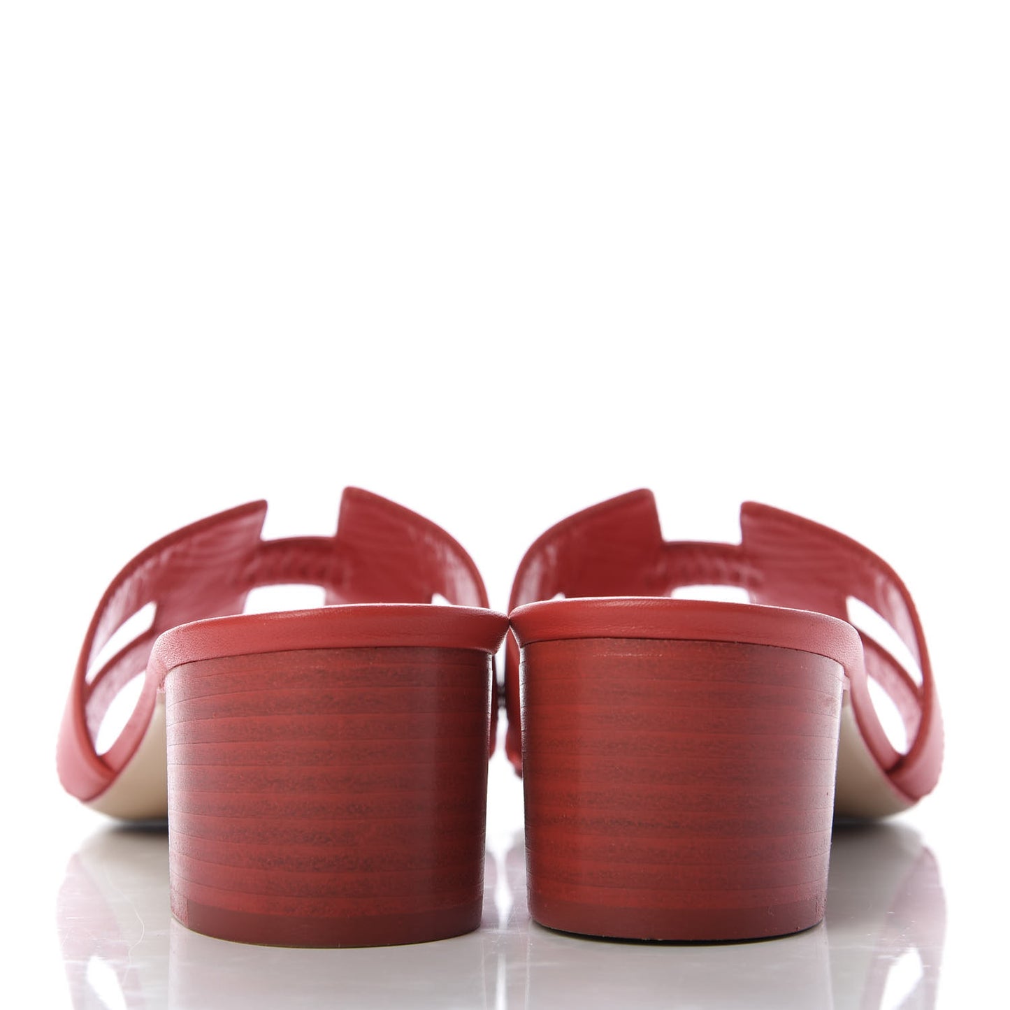 Calfskin Oasis Sandals 39 Rouge Corazon
