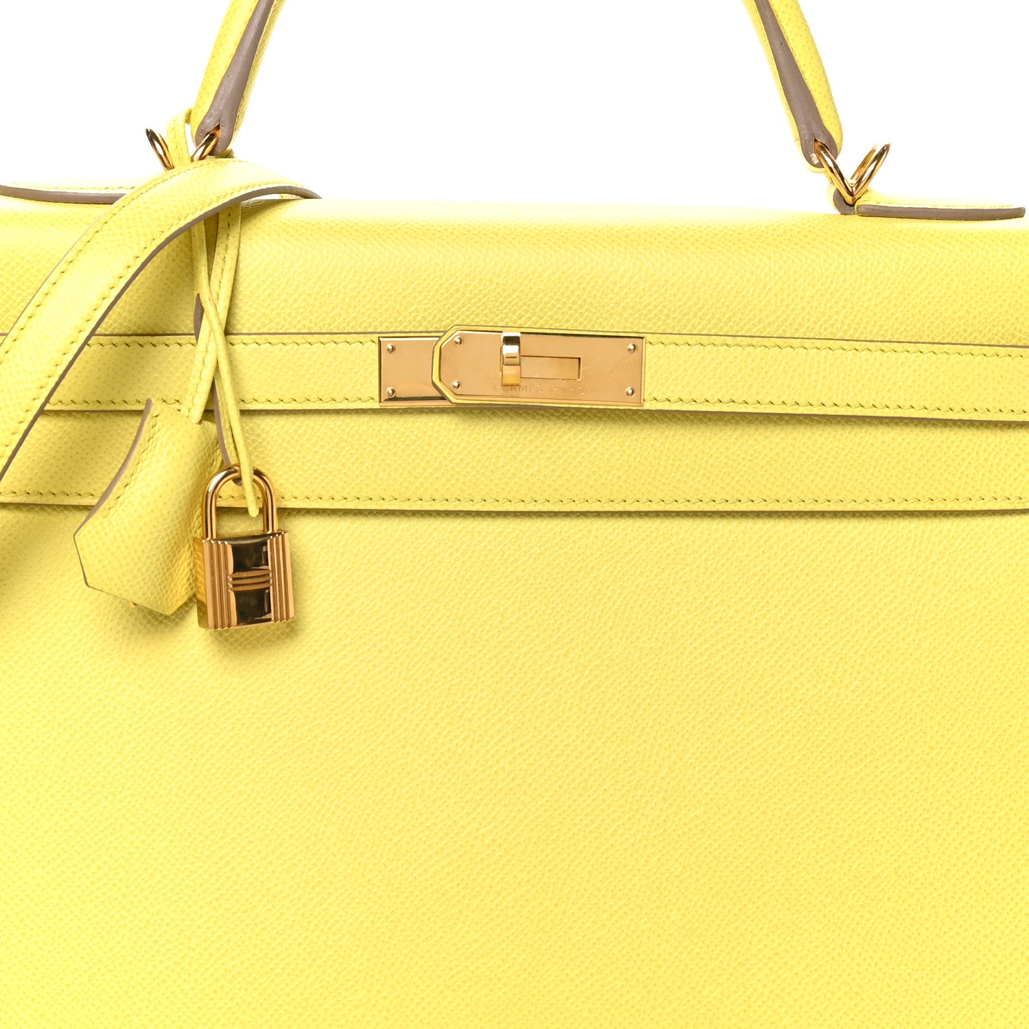 Hermes Epsom Kelly Sellier 32 Soufre 8 of 10