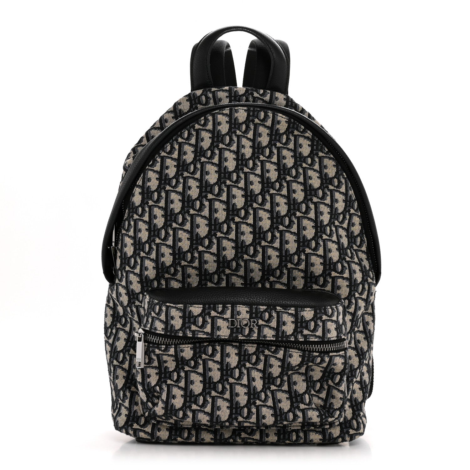 Christian Dior Oblique Calfskin Rider Kid's Backpack Beige Black 1 of 13