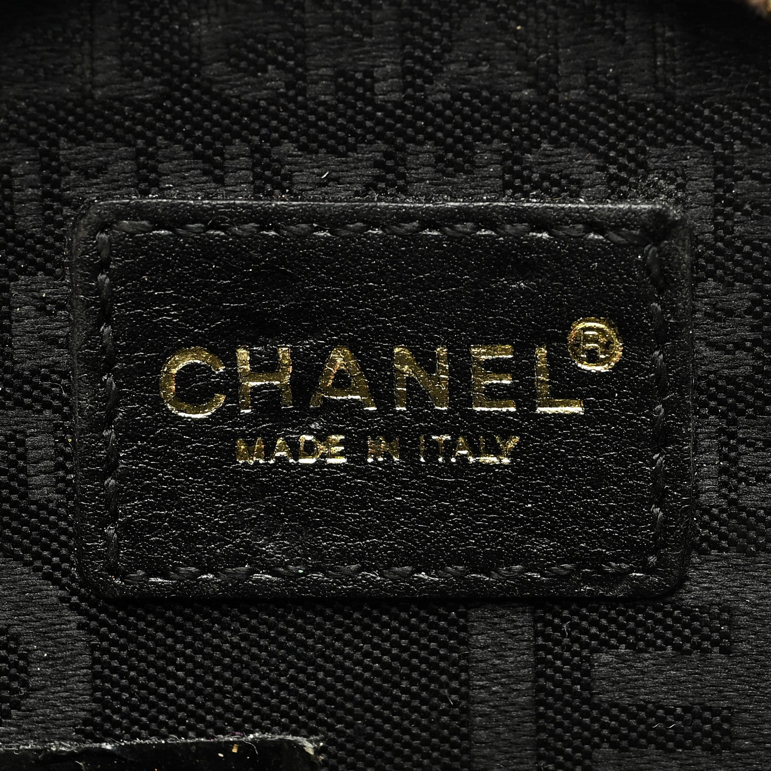 Chanel Lambskin Round Camellia CC Coin Purse Black 5 of 7