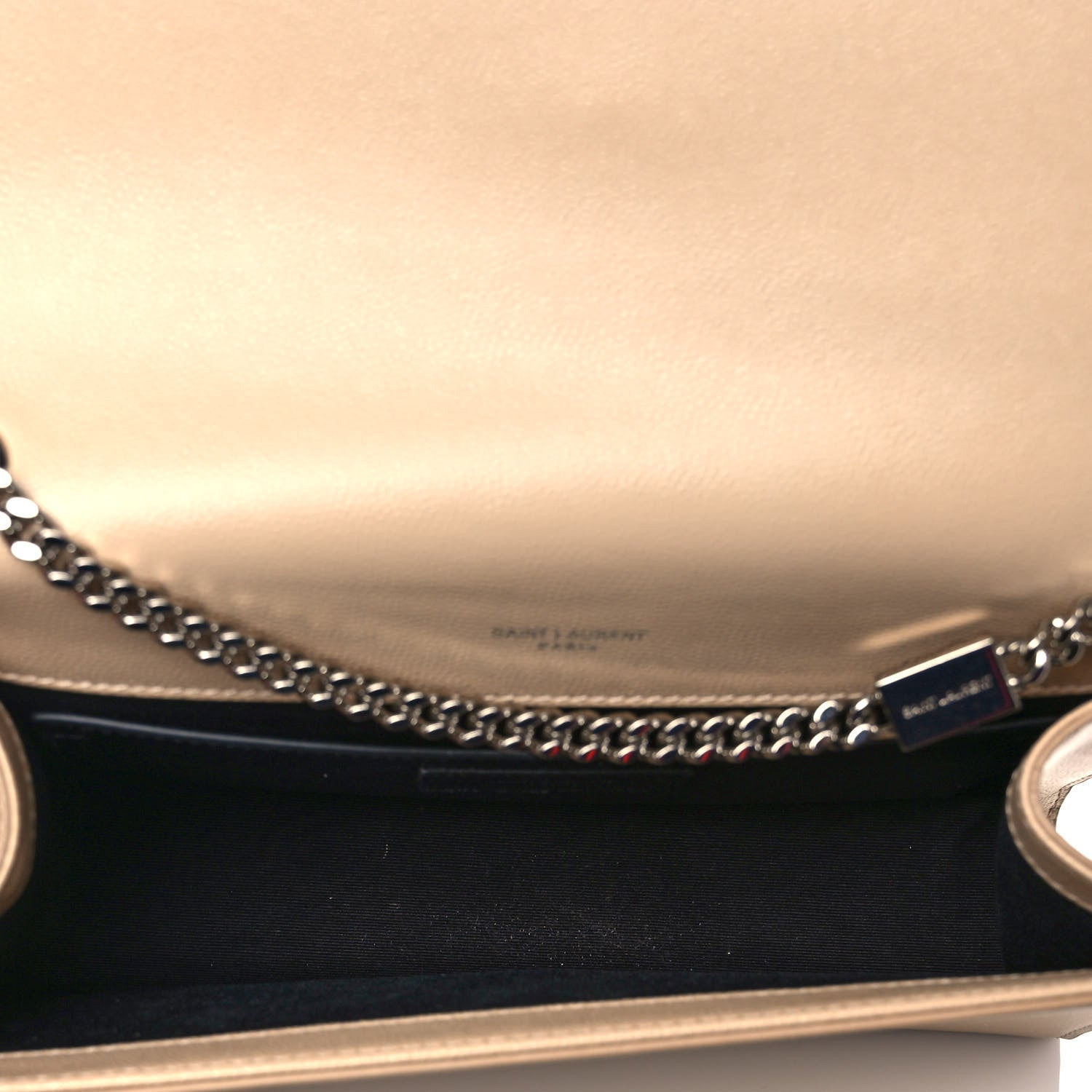 Saint Laurent Grain De Poudre Medium Monogram Kate Satchel Dark Beige 5 of 10