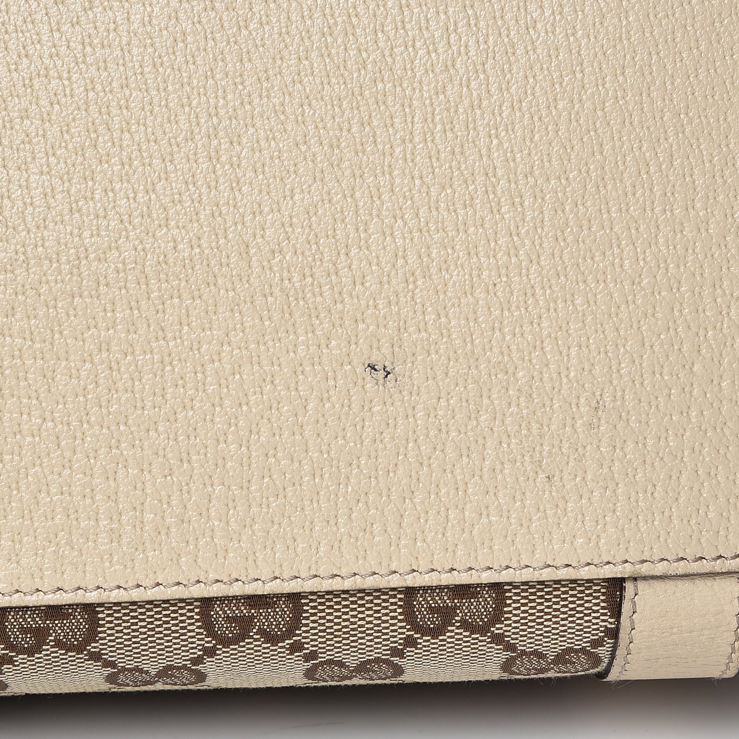 Monogram Medium Abbey Shoulder Bag Off White