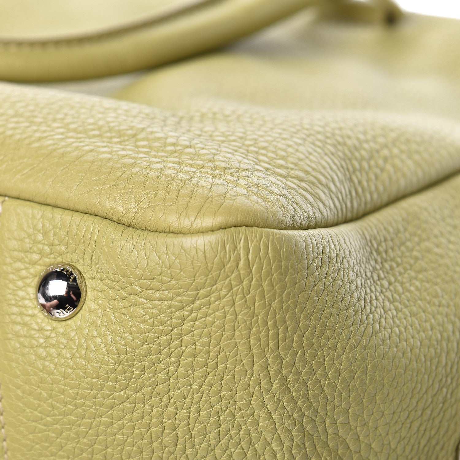 Prada Vitello Daino Satchel Cedro 13 of 15