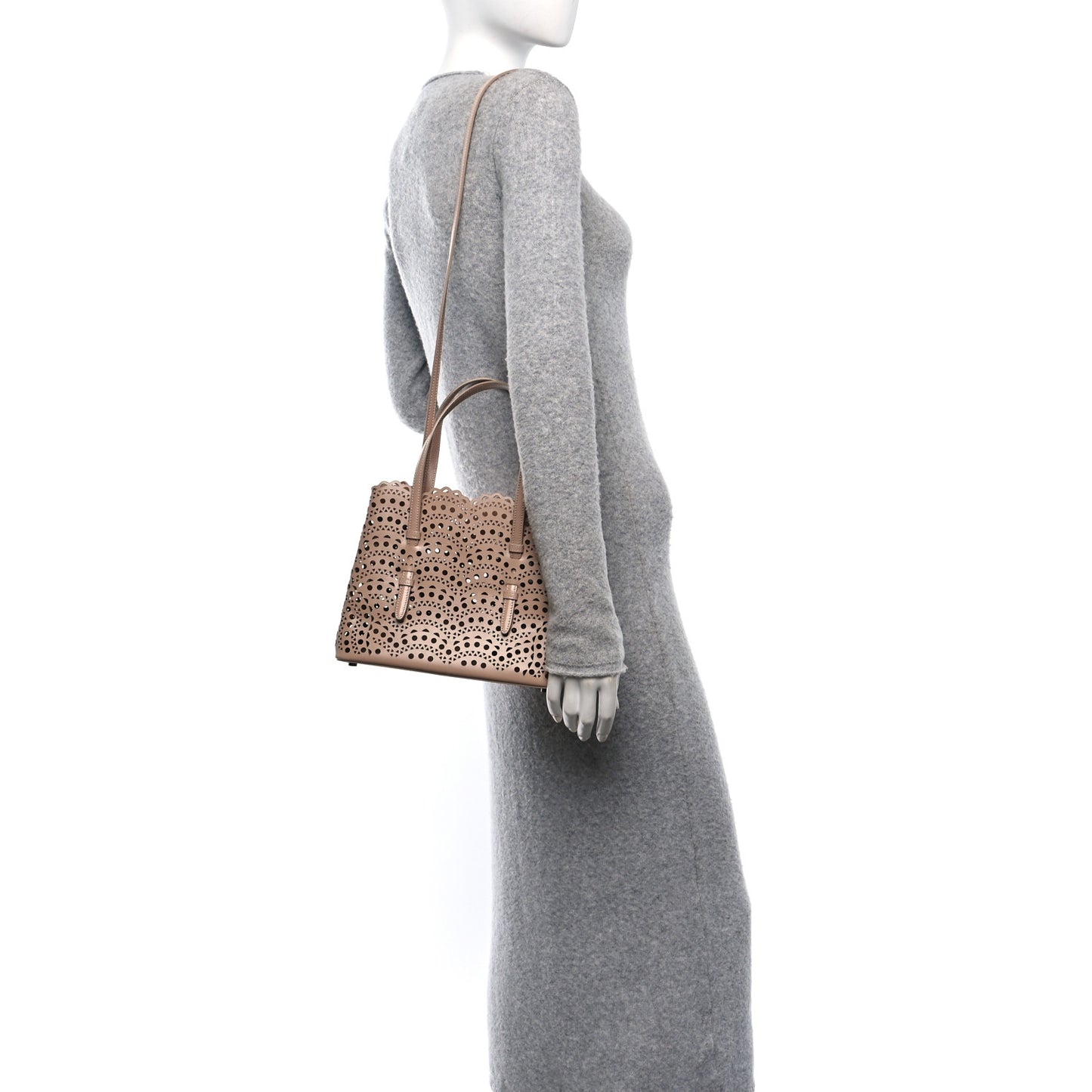 Calfskin Vienne Wave Mina 25 Bag  Sable
