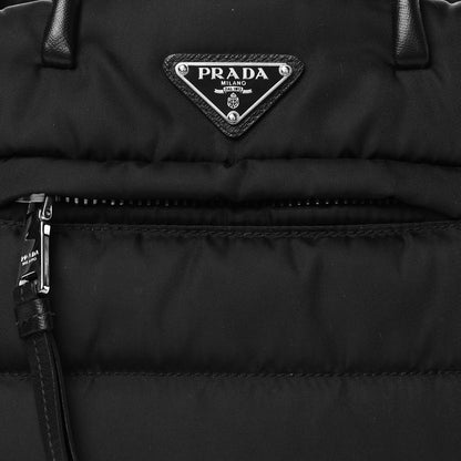 Prada Tessuto Nylon Bomber Tote Black 8 of 10