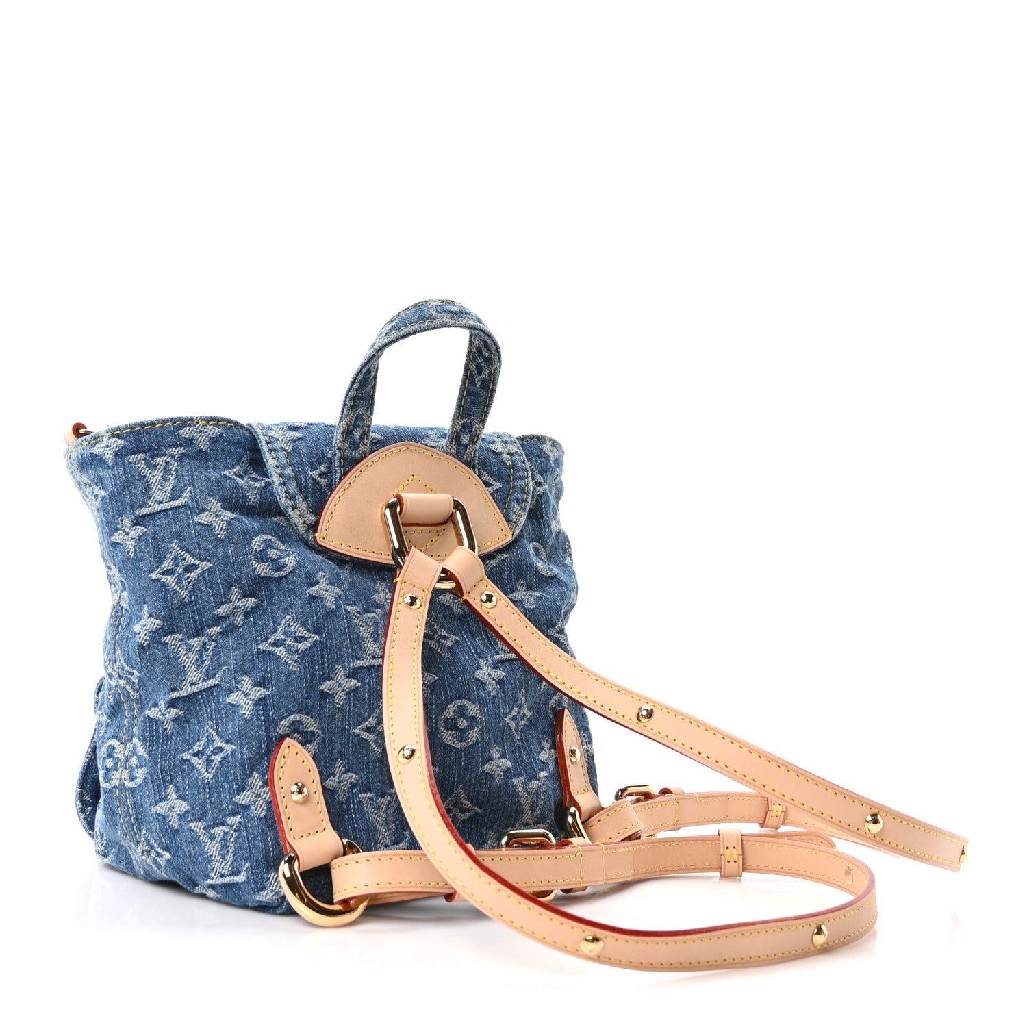 Louis Vuitton Denim Venice Backpack Blue 3 of 9