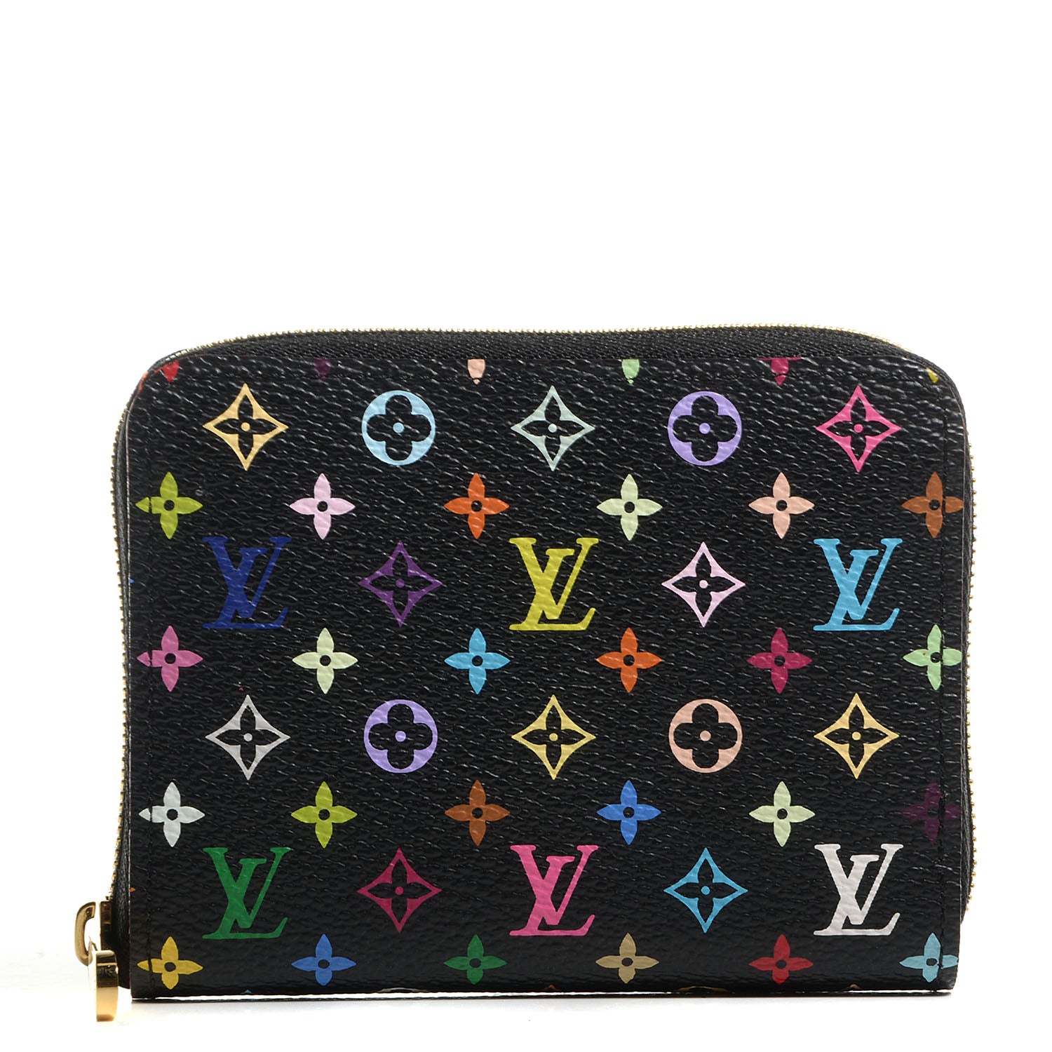 Louis Vuitton Monogram Multicolor Zippy Coin Purse Black Grenade 1 of 9