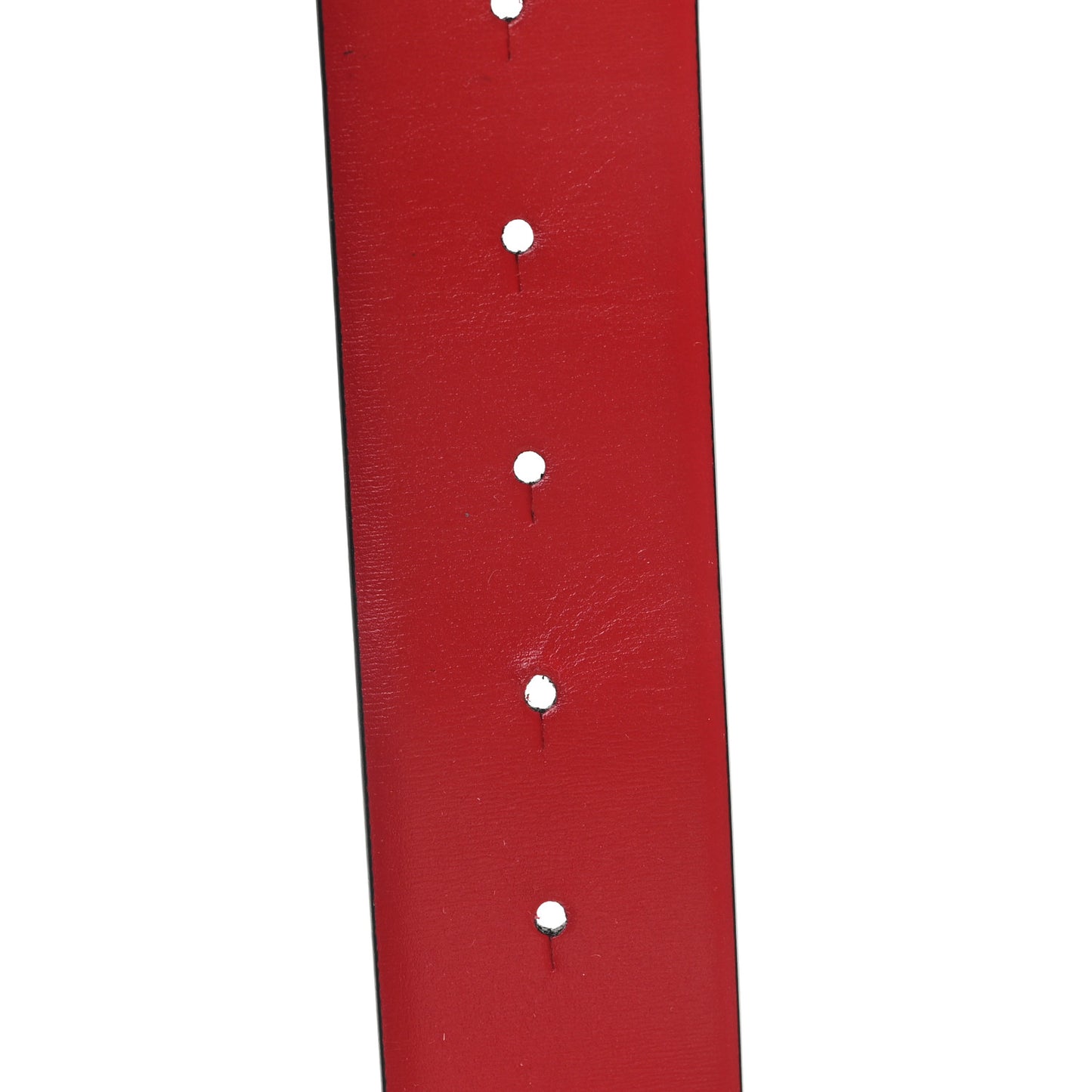 Glossy Calfskin 40mm VLogo Reversible 70 28 Belt Black Rouge Pur