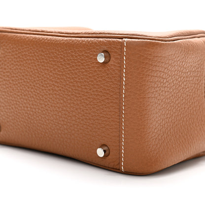 Hermes Taurillon Clemence Mini Lindy 20 Gold 10 of 11