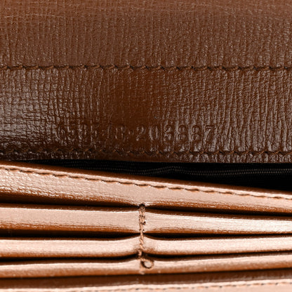 Gucci GG Supreme Monogram Azalea Calfskin Horsebit 1955 Wrist Wallet Beige Ebony Brown Sugar 5 of 10