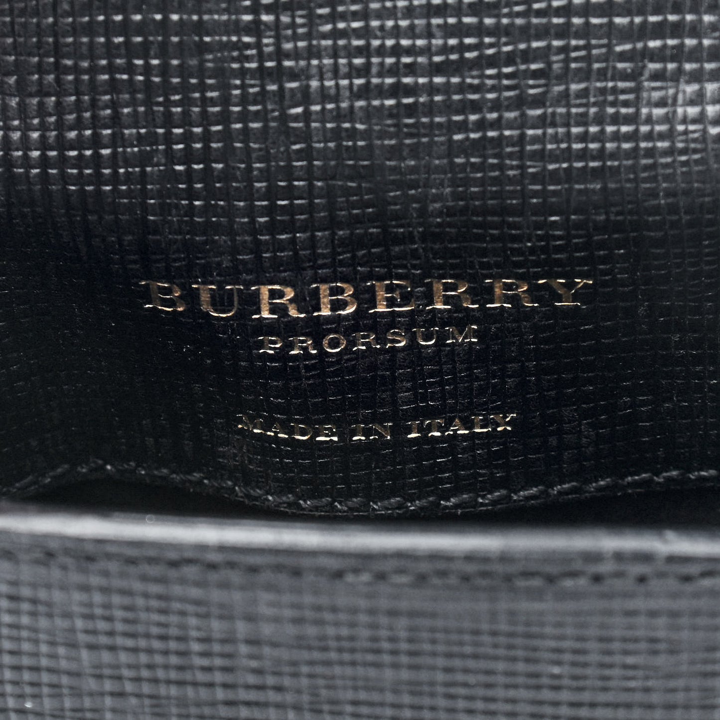 Prorsum Grainy Calfskin Oblong Belt Bag Black