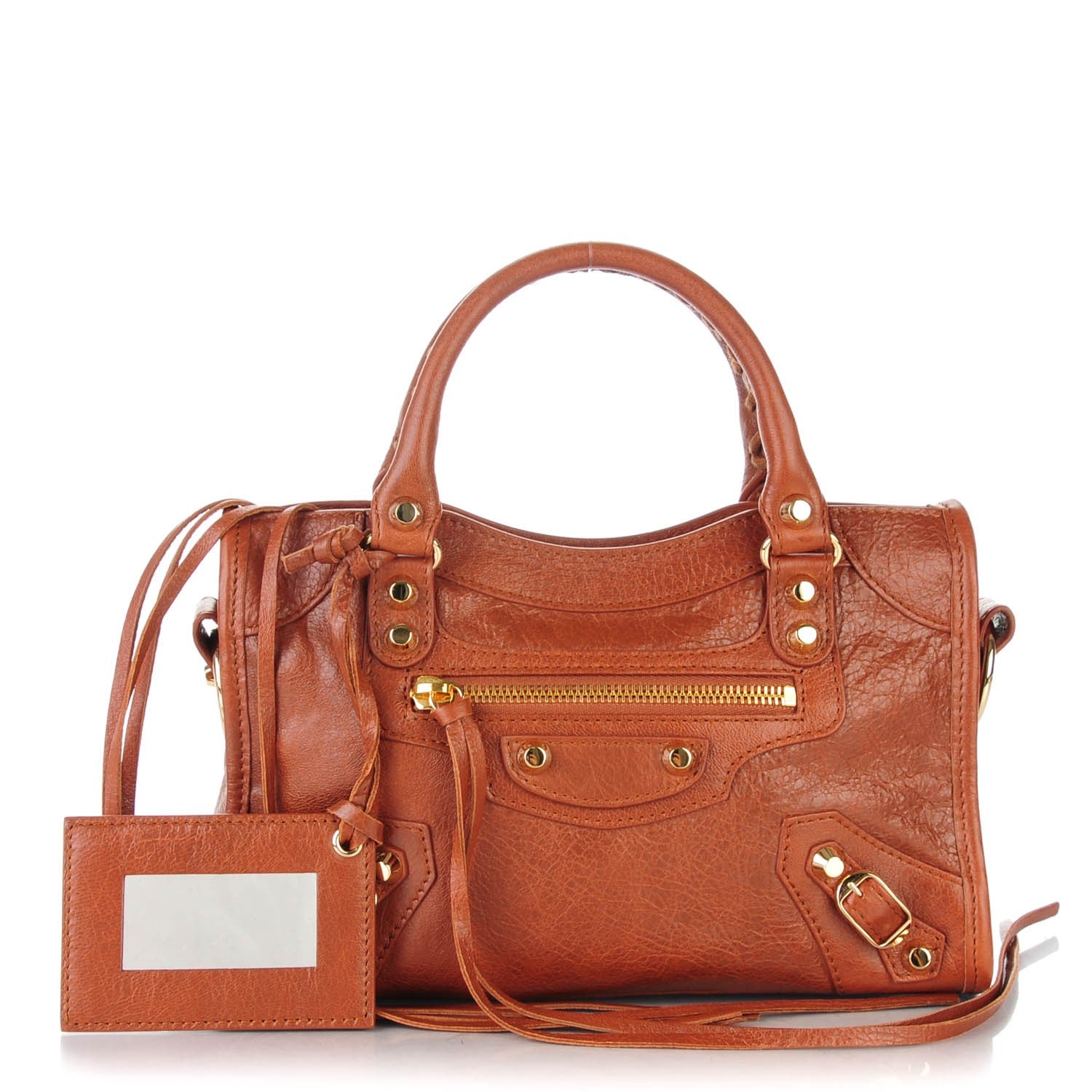 Balenciaga Agneau Classic Hardware Mini City Marron Cognac 1 of 7