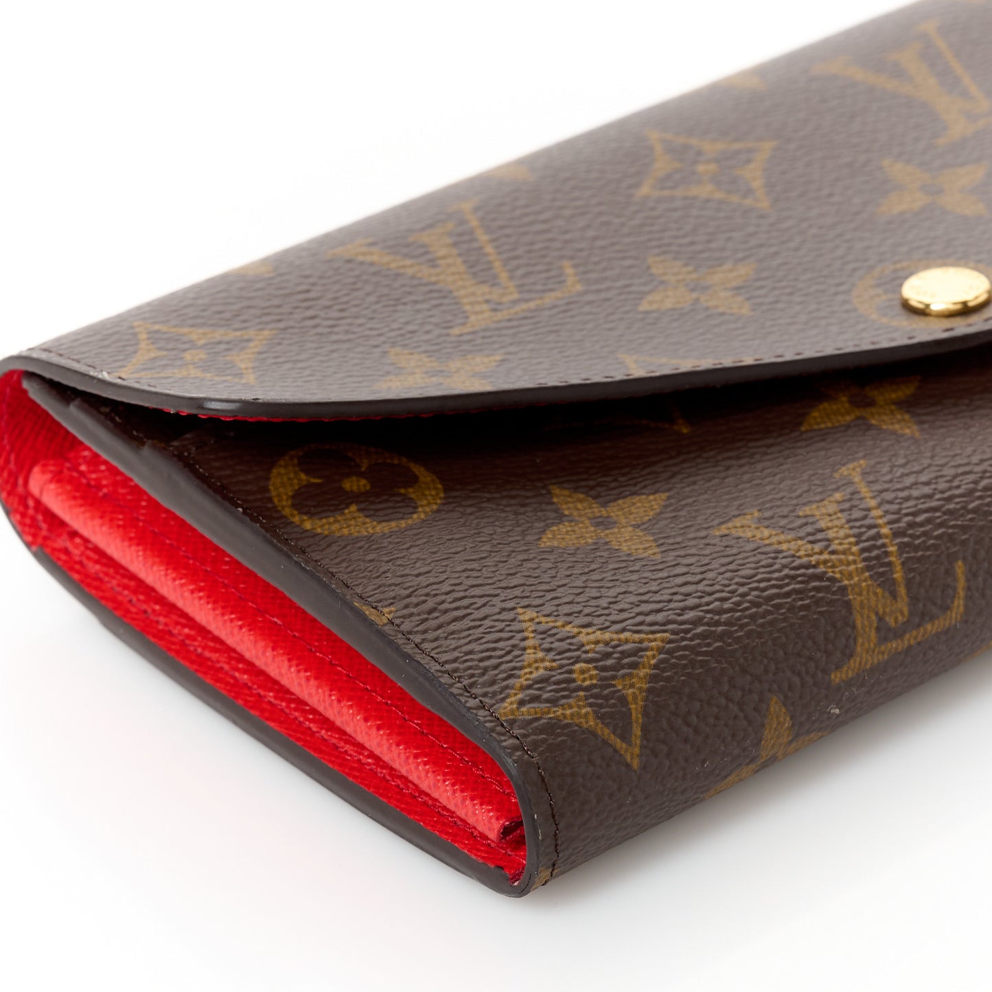 Monogram Sarah Wallet NM Coquelicot