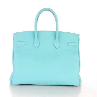 Hermes Togo Birkin 35 Bleu Atoll 5 of 29
