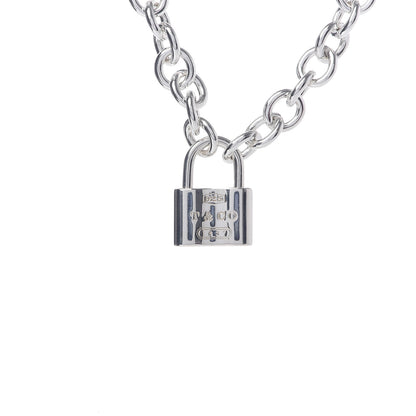 Tiffany Sterling Silver 1837 Lock Charm Necklace 4 of 6