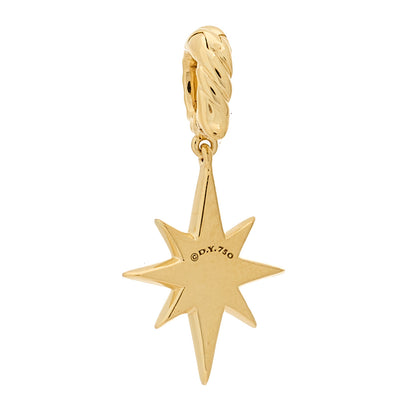 David Yurman 18K Yellow Gold Diamond North Star Amulet Pendant 3 of 4