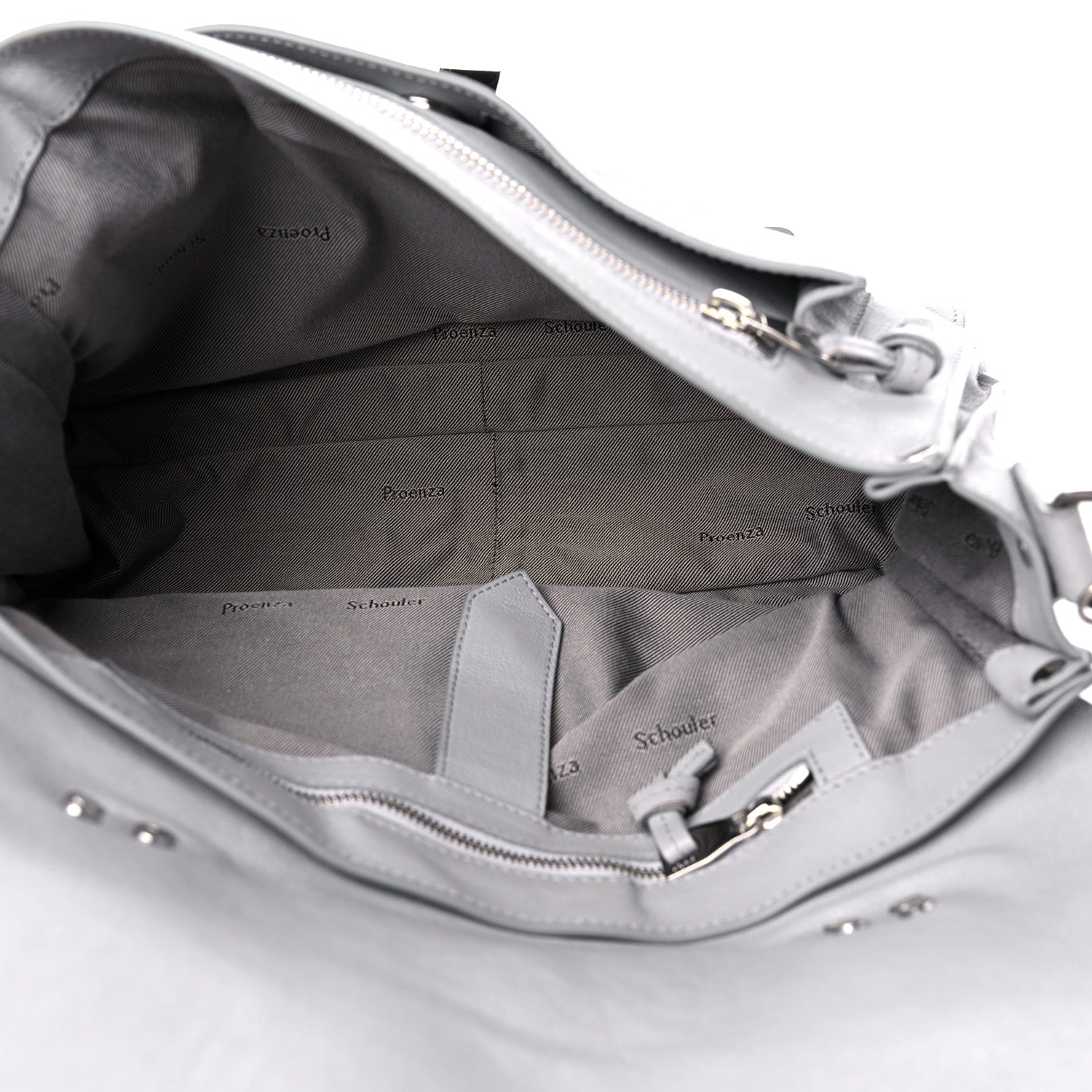 Proenza Schouler Lambskin Medium PS1 Satchel Concrete Grey 5 of 16