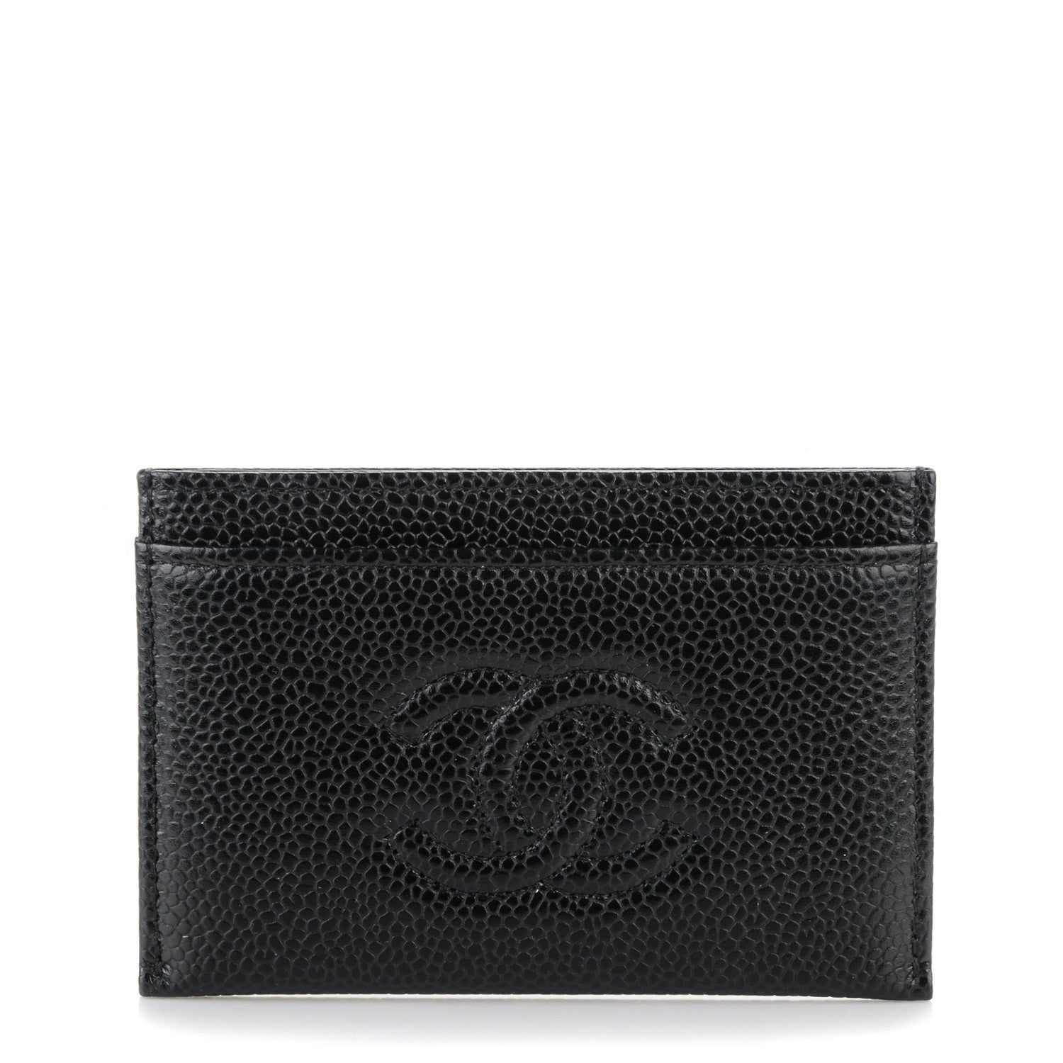 Chanel Caviar Timeless CC Card Holder Black 1 of 8