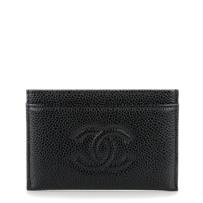 Chanel Caviar Timeless CC Card Holder Black 1 of 8