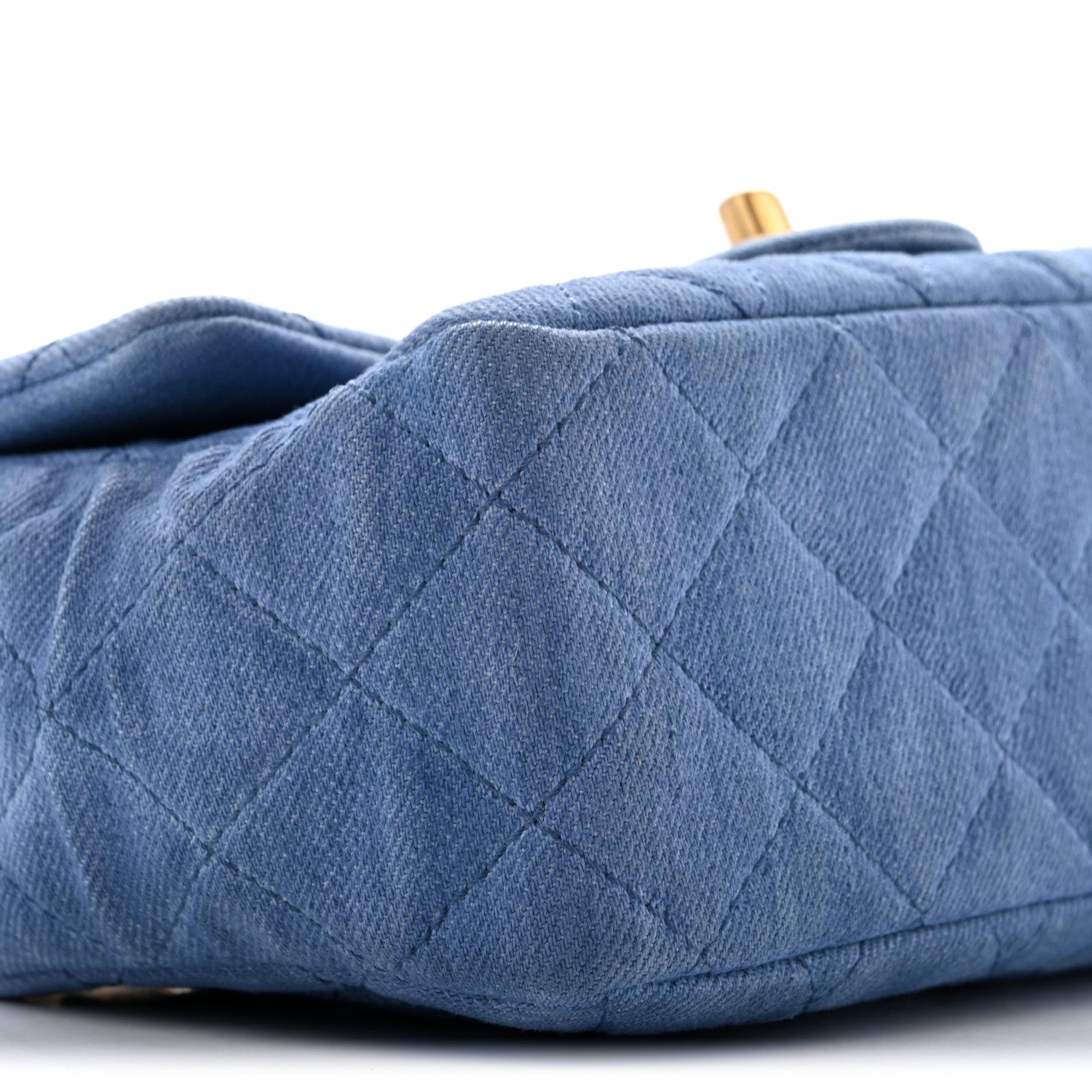 Chanel Denim Quilted Mini Pearl Crush Flap Blue 9 of 10