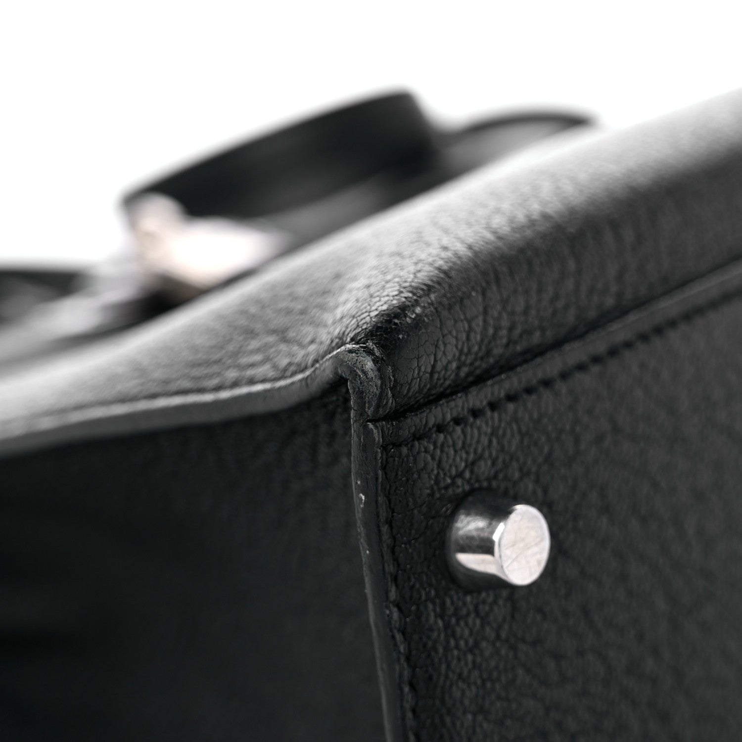 Hermes Chevre Mysore Kelly Sellier 28 Black 8 of 21