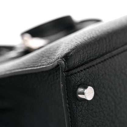 Hermes Chevre Mysore Kelly Sellier 28 Black 8 of 21
