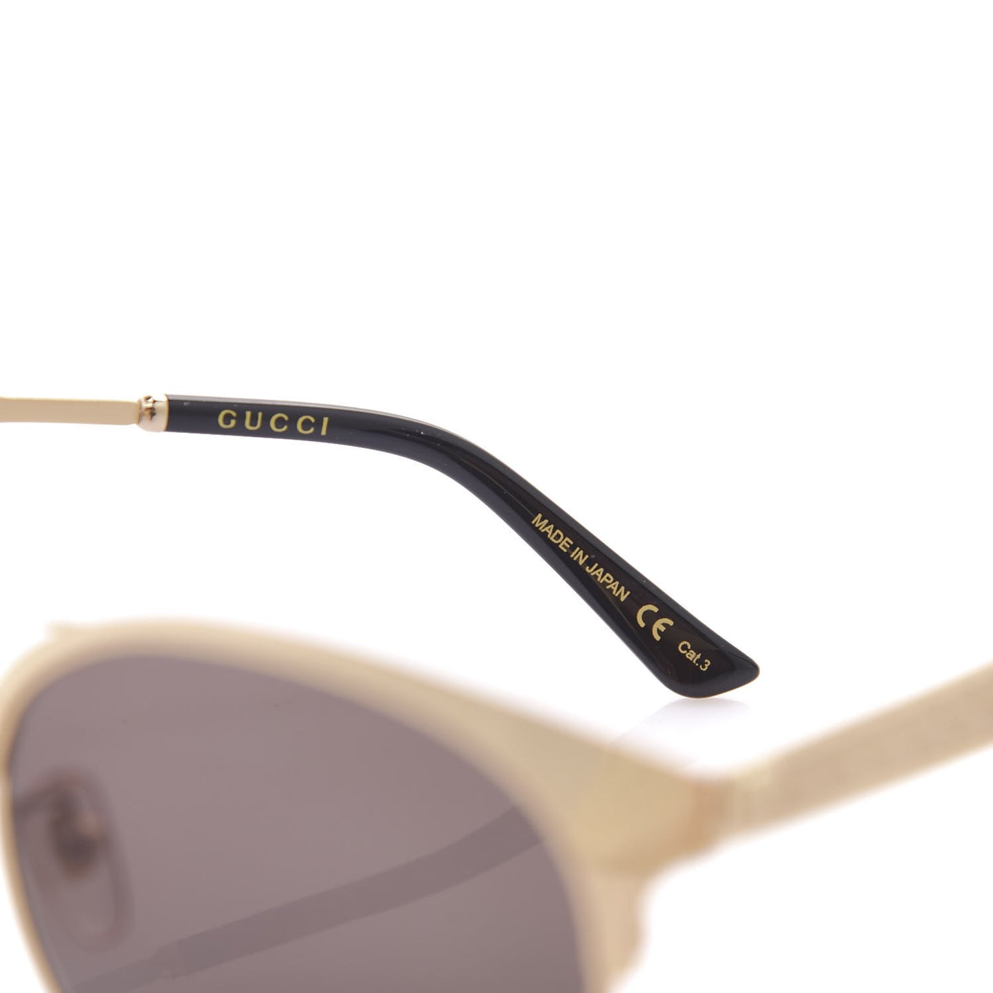Round Metal GG0075SK Sunglasses Gold