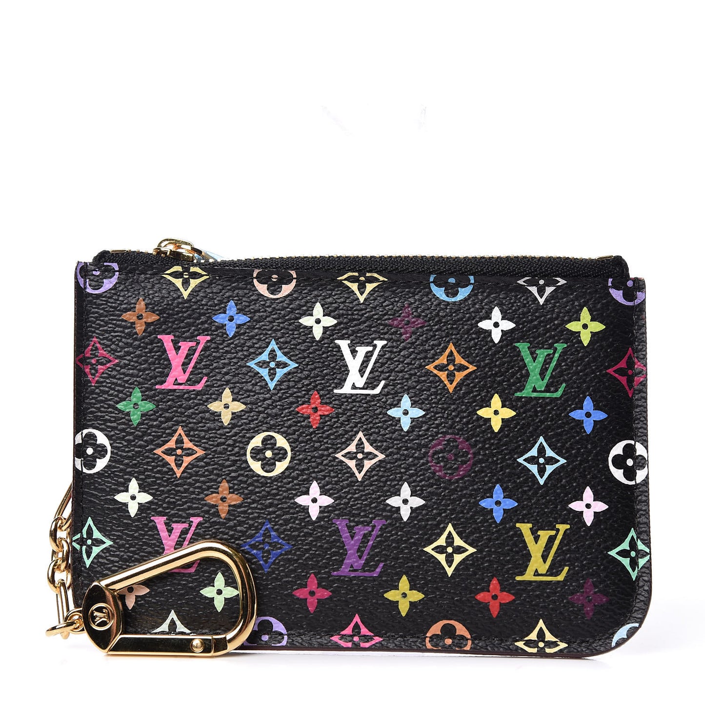Monogram Multicolor Key Pouch Black Grenade